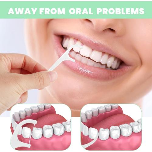 4 Pcs Portable Dental Floss Dispenser Refillable Dental Flossers Case Automatic Travel Floss Pick Organizer Pocket Floss Boxes with 40 Floss Picks for Cleaning Teeth