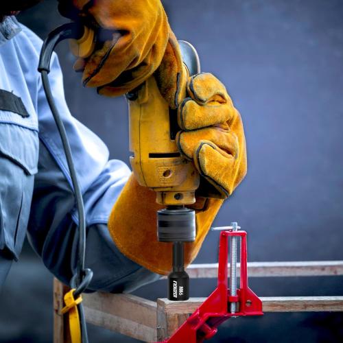 17PCS Magnetic Nut Driver Set | SAE and Metric | Premium Impact Power Hex Nut Driver Drill Bit Master Kit | 1/4 Inch Hex Shank | Cr-V Steel (17PCS Magnetic Nut Driver (Short))