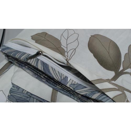 Swanson Beddings Daisy Silhouette Reversible Floral Print 3-Piece 100% Cotton Bedding Set: Duvet Cover and Two Pillow Shams (Queen) (Comforter is NOT Included)