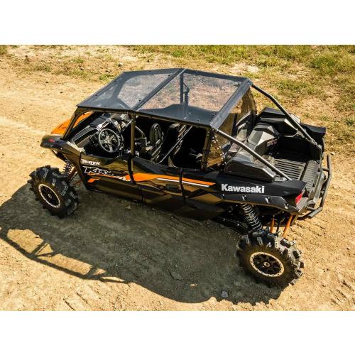 SuperATV Dark Tinted Teryx Roof for 2023  Kawasaki Teryx KRX 4 1000 | 1/4 Polycarbonate | Protects from the Elements Without Obstructing View | Rattle-Free Fit | USA Made