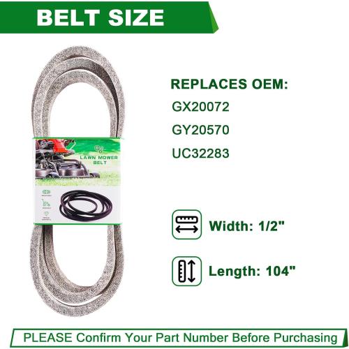 42 Inch Mower Deck Rebuild Kit Fit for John Deere LA145 LA120 LA125 D110 D130 D125 LA105 42 inch Tractor Parts Spindle GY21098 Blade AM13732 Idler Pulley GY20629 GY20067 Pulley GX20367 Belt GX20072