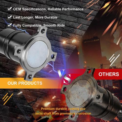 Rear Complete Drive Shaft Fit for Ford Edge, for Lincoln MKX 2007 2008 [3.5L, Sport Utility 4-Door, AWD] Prop Shaft Driveshaft Assembly Replaces 7T434K357AC, 7T4Z4R602A, 936-846, 65-2027 (3-Piece)