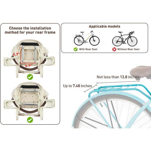 Kid's Bike seat Rear Child Carrier Bike Chair for Bicycle Kids seat for Children 2~4 Years,Weight 55 lbs