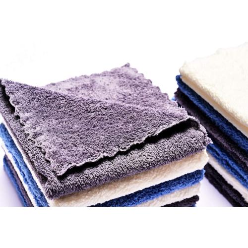 Kyapoo Baby Washcloths 12 Pack 12x12 Inches Microfiber Coral Fleece Extra Absorbent and Soft for Newborns, Infants and Toddlers-3