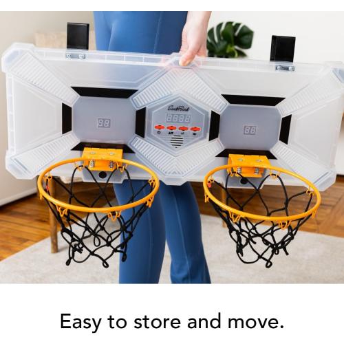 EastPoint Mini Basketball Hoop - Multi Color, Pack of 1 - Effortless Over-the-Door Basketball Hoop Setup - Compact Design for Field Day Games - Head-to-Head Kids Birthday Party Games MISSING BASKET BALLS