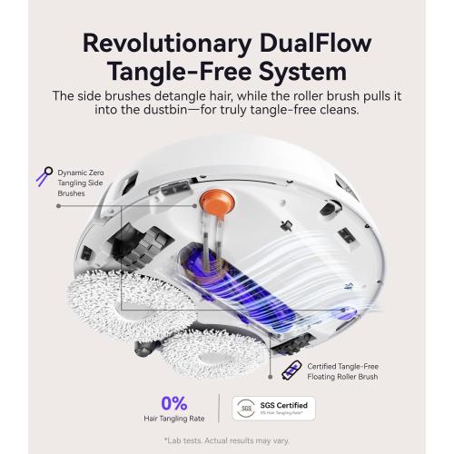 NARWAL Freo Pro Robot Vacuum and Mop Combo, Tangle Free Robot Mop, 8500Pa Powerful Suction, Self-Emptying, Auto Mop Washing, Auto Drying, Obstacle Avoidance, Ideal for Pet Hair and Hard Floor
