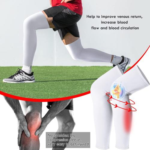 Sizes XL......Leg Sleeves Compression Long Knee Sleeve UV Protect for Men Women Sport Basketball Football