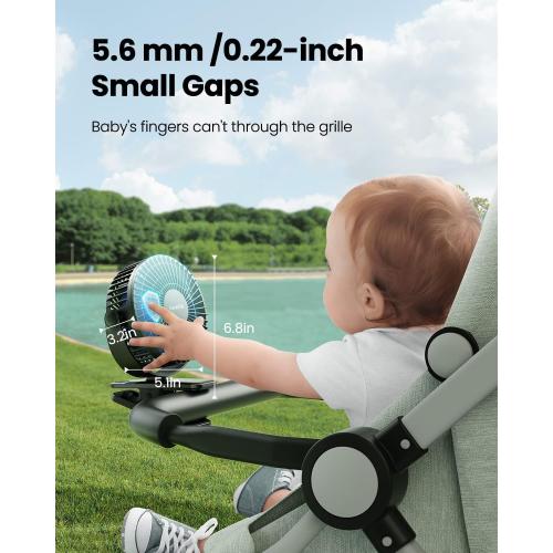 Gaiatop Portable Clip on Fan Battery Operated