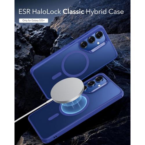 ESR for Samsung Galaxy S25 Plus Phone Case, Compatible with MagSafe, Magnetic Case for S25  Plus, Military-Grade Protection, Yellowing Resistant, Classic Series, Frosted Blue