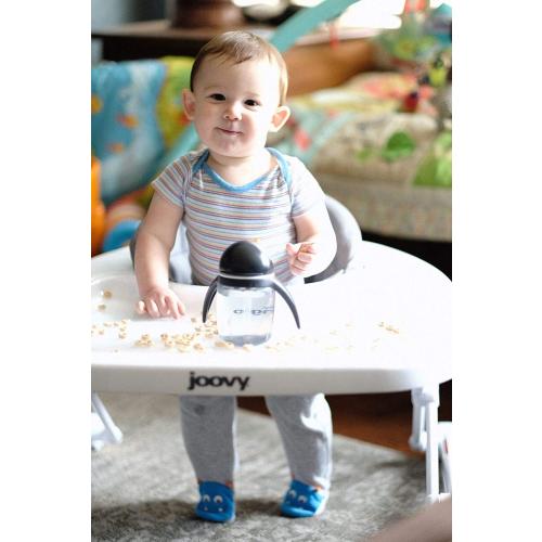 Joovy Spoon Baby Walker & Activity Center Featuring Three Adjustable Heights, Extra-Large Tray, and 30 lb Weight Capacity - JPMA Safety Certified,