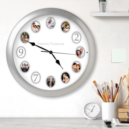 Mark Feldstein & Associates Timeless Treasures Personalized Recorded Message Sound Clock, 14 Inch