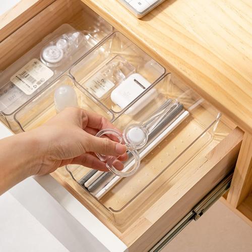 Organizer for Bedroom 4pcs Plastic Desk Drawer Organizers Storage Bins Lids