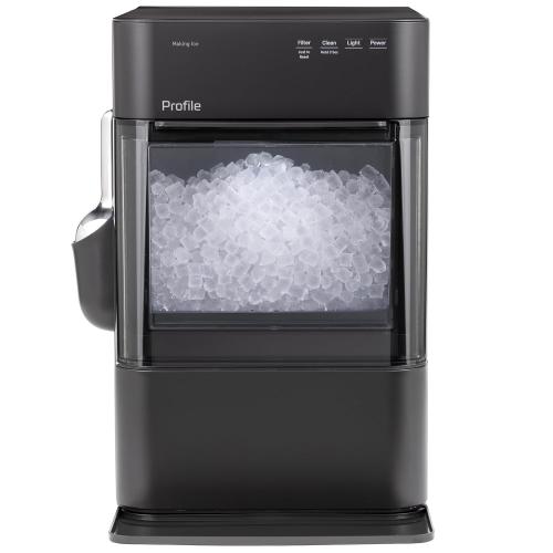 GE Profile Opal 2.0 Ultra Nugget Ice Maker with Scale Inhibiting Filter, Scoop Included, 38 lbs in 24 Hours, Pellet Ice Machine with WiFi & Smart Connected, Black