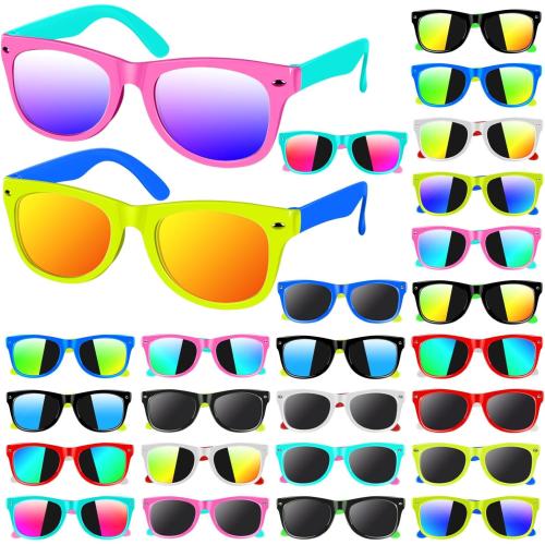 Kids Sunglasses Bulk, Neon Sunglasses with UV400 Protection for Boys & Girls