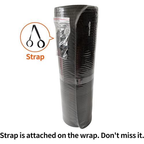 Amazon Basics 1/2 Inch Extra Thick Exercise Yoga Mat with Carrying Strap, Cushioned Support, for Fitness and Gym Workouts