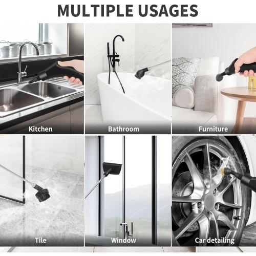 Steam Cleaner, 6-gears Adjustable, 15s Heat-Up, 1.29 Quarts Tank, Portable Steamer for Cleaning with 26 pcs Accessories, Steam Cleaner for Home,Dirt, Grease, Grout, Tile,Floor,Couch and Car