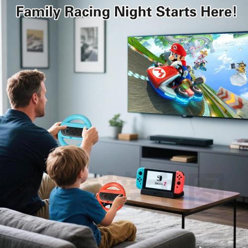 Juylay Steering Wheels for Nintendo Switch 2 JoyCon Controllers