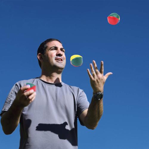 Set of  10 Pack Juggling Balls Beginners Juggling Balls Durable and Colorful with a Bag for Juggle Toy Game