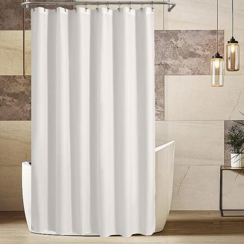 ALYVIA SPRING 72x96 Extra Long Waterproof Fabric Shower Curtain Liner White