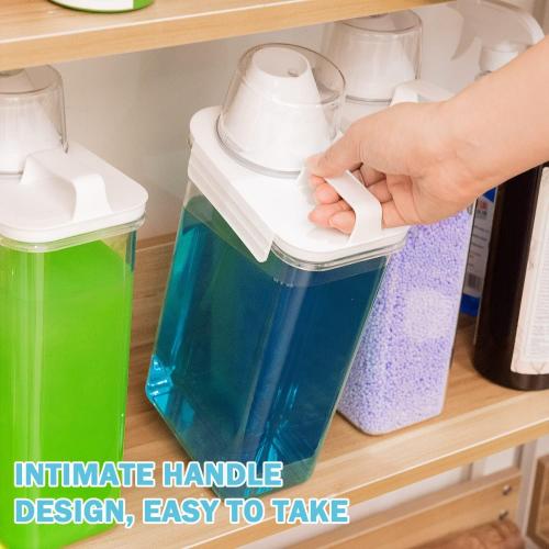 Laundry Detergent Dispenser 3 Pack Laundry Soap Dispensers 78 oz Liquid Detergent Dispenser for Room Organization with 6 Removable Labels for Softener Bleach Powder Soda etc