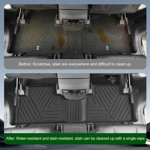 xipoqix  Seats Floor Mats Cargo Mat Backrest Mats Compatible with 2020-2025 Palisade TPE Floor Liner Replacement for 2020-2025 Palisade Accessories (Trunk Mat with Backrest Mat Floor Mats)