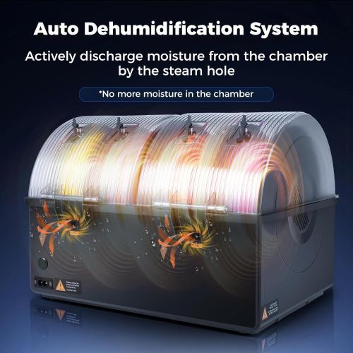 Sovol Filament Dryer 4 Spools, SH03 Dry Box with 85℃ Max Temp, Sealed Filament Storage Box with Auto Dehumiditification, Dual Independent Heating Chambers for PLA PETG ABS TPU ASA PC PA 1.75/2.85mm