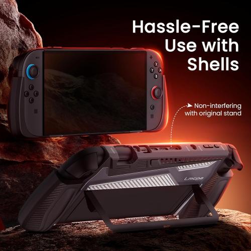 Dockable Case for Nintendo Switch 2 (2025)[7.9 inch] - TPU Grip Protective Cover for Switch New Gen 2025 Console & Joy-Con Controller Accessories - Black