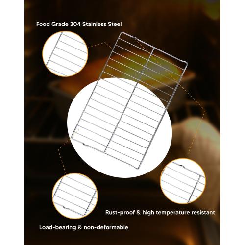 Upgrade WB48T10063 Oven Rack Fit for GE JB250DF1 JB400DP Series Range Ovens | Replaces AP4538468 1550790 AH2577619 EA2577619, 2 Pack 24x17 Rack Compatible With GE Models