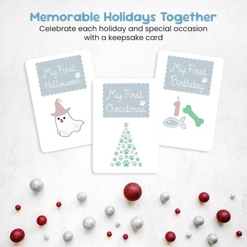Pet Milestone Cards – Celebrate Your Pet’s Journey, Growth and Key Moments with Keepsake Cards - Perfect for Dogs, Cats, Puppies, and Kittens - Ideal as a Pet Adoption Gift, Pet Memory Book