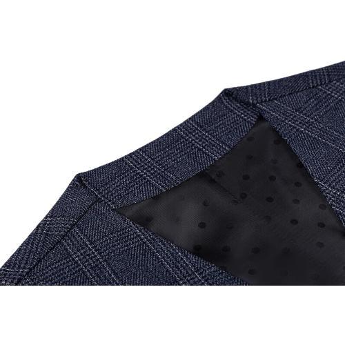 SevenBoy Mens Vintage Suit Vest Plaid Tweed Regular Fit Waistcoat Polka Dot