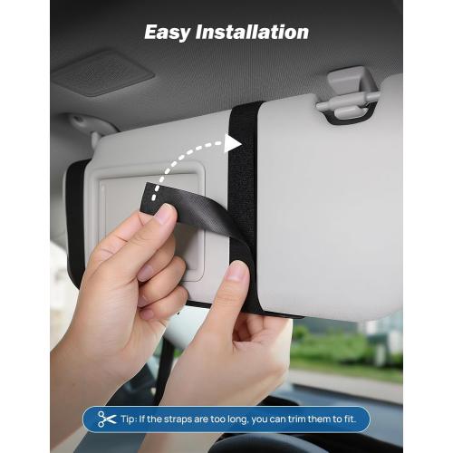 JOYTUTUS Car Sun Visor Extender, Adjustable Sun Visor Extension for Cars, Protects from Anti-Glare, UV Rays Sun Blocker Car Sun Visor Attachment