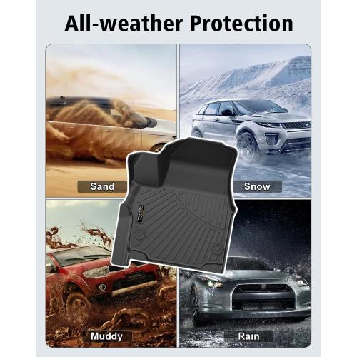 Floor Mats & Cargo Liner Custom for Chrysler Pacifica 2017-2024 2025 Hybrid 7-Seater Touring (Not for Pinnacle) All Weather TPE Rubber Trunk Mat Automotive Floor Liners for Pacifica 2025 Accessories