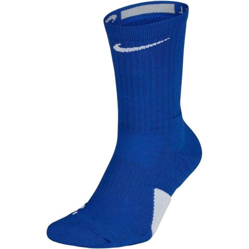 Nike Elite Basketball Crew Socks Large (Fits Men Size 8-12, Women Size 10-13) SX7626-463 Royal, White