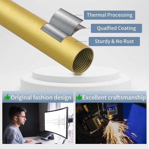 Gold Decorative Crystal Curtain Rods 36 to 88 Inch:Heavy Duty Adjustable Window Curtains Rods for Living Room Bedroom,Brass Gold Modern Girly Acrylic Drapery Rod with Clear Bling Diamond Finial