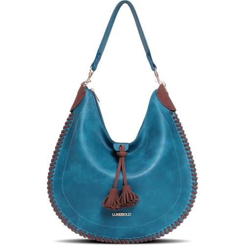 Hobo Bag for Women Western Crossbody Purses Woven Shoulder Handbags with Tassel