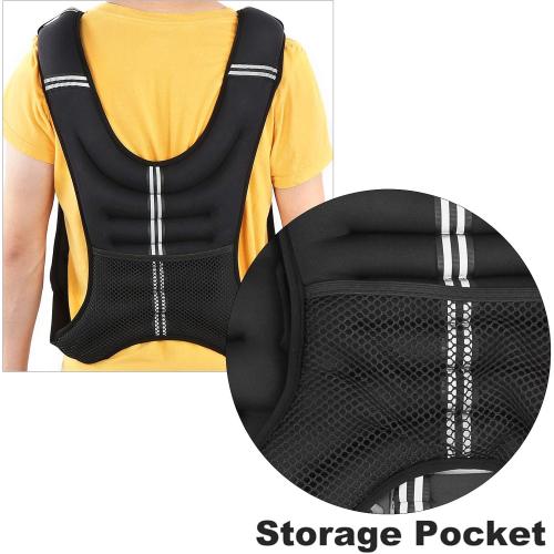 Exercise Weighted Vest Strength Training Jacket with Adjustable Buckle for Workout Fitness