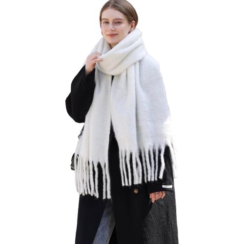 Wander Agio Winter Warm Scarf Long Pashmina Extra Large Shawls and Wraps for Women Large Blanket Scarves Solid