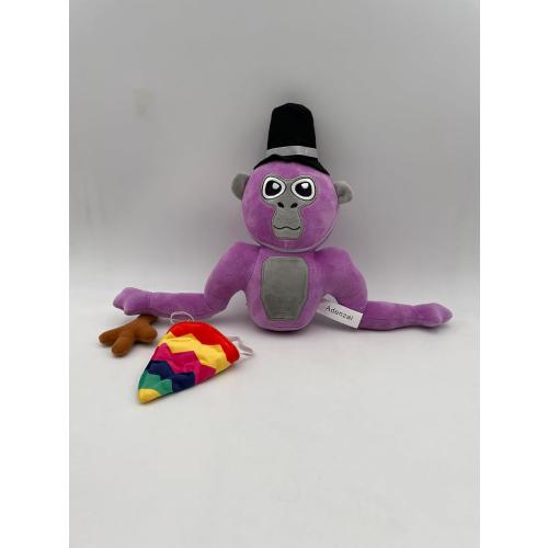 Monkey Plush - Stuffed Animal for Game Fans, Ideal for Birthday Parties Cute Halloween Plush Toy – Soft Stuffed Animal Plushie, Gift for Kids & Adults Party (Purple)