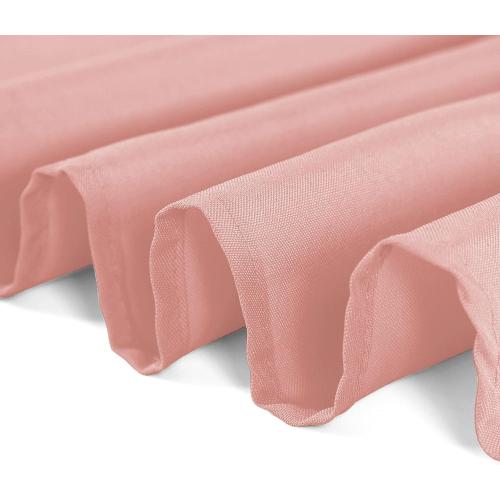 Cupuamon Rectangle Tablecloth 90x156 inch Washable Polyester Fabric Table Cloth for Wedding Party Dining Banquet Decoration（90x156, Dusty Pink）