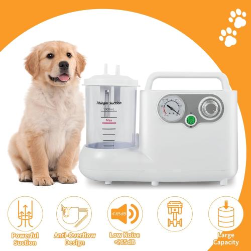 1000mL Portable Pet Machine for Dogs & Cats, Adjustable & Detachable Collection Bottle for Home Use 110V