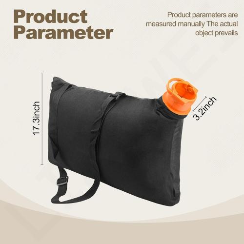 50026858 Trivac Leaf Collection Bag WGBAG500 Compatible with Worx WG502 WG508 WG505 WG509 WG500 WG501 Leaf Blower. Replacement Leaf Blower Vacuum Vac Shoulder Bag