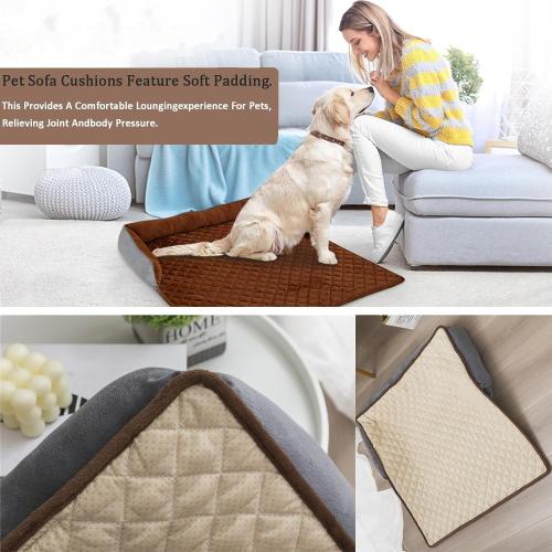 Generic Cooling Dog Bed, Cooling Mat, Cooling Dog Mat, Cooling Mat for Dogs, Cooling Pad for Dog, Washable Couch Protector(Off-white,75 * 75cm/29 * 29in)