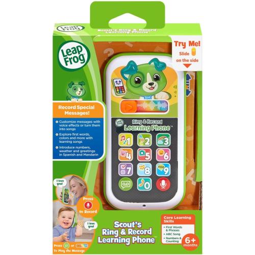 LeapFrog Scout's Ring and Record Learning Phone, Infant Pretend-Play Toy