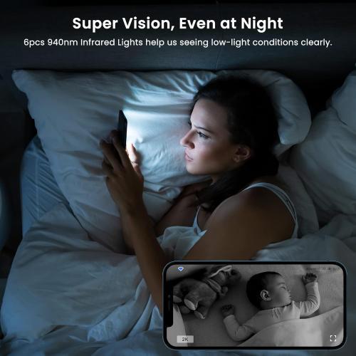 WiFi Camera 2K, Galayou Indoor Home Security Cameras for Baby/Elder/Dog/Pet Camera with Phone app,24/7 SD Card Storage,Works with Alexa & Google Home G7 ( no test )