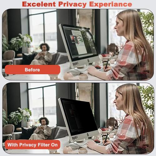 J J-Dream [2 Pack] 22 Inch Privacy Screen for Computer Monitor Blue Light Screen Protector Anti Glare Anti-Scratch Monitor Privacy Shield Screen 22 Inch 16:10 Aspect Ratio