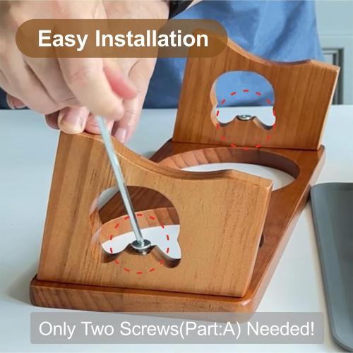 Elevated Cat Bowls with 3 Stainless Steel Bowls | 15° Tilted Anti-Vomiting Raised Cat Food Bowl with Solid Wood Stand and Silicone Pad for Cats and Small Pets Bowl(Warm Chestnut)