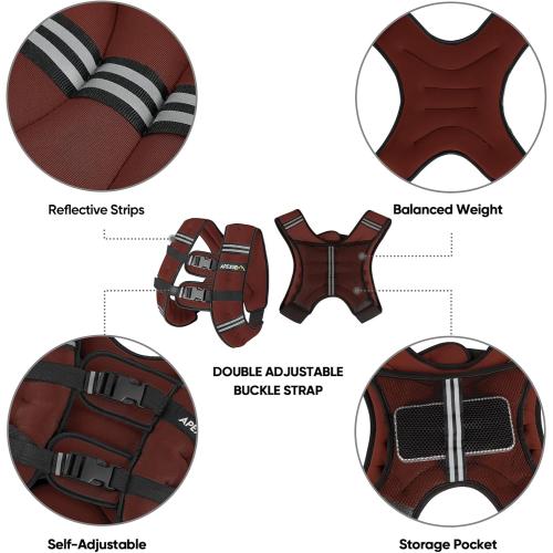 APEXUP Weighted Vest Men Women, Weight Vest for Women Workout Equipment for Strength Training Running
