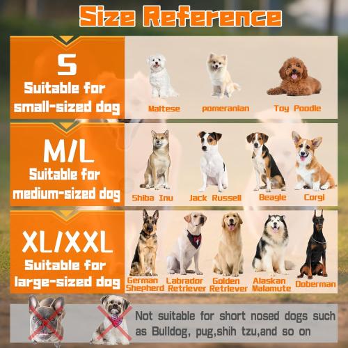 Size XL Dog Muzzle, Soft No Barking Bite Mesh Muzzles for Large Sized Dogs Anti Chewing, Breathable Muzzle for German Shepherd Labrador/Golden Retriever, etc, Suit for Grooming Vet Allows Panting Drinking