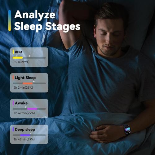 ENOMIR [2025 New] Smart Watch for Men - Alexa Built-in Fitness Tracker with Call Function&1.8 HD Touchscreen, IP68 Waterproof Heart Rate/Sleep/SpO2 Monitor, 100  Sport Modes, iOS Android Compatible