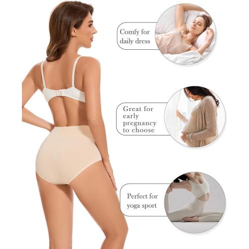 Size 5 CAILECOTTON Womens Underwear Cotton Briefs for Women Plus Size Panties for Women Pack 2/5